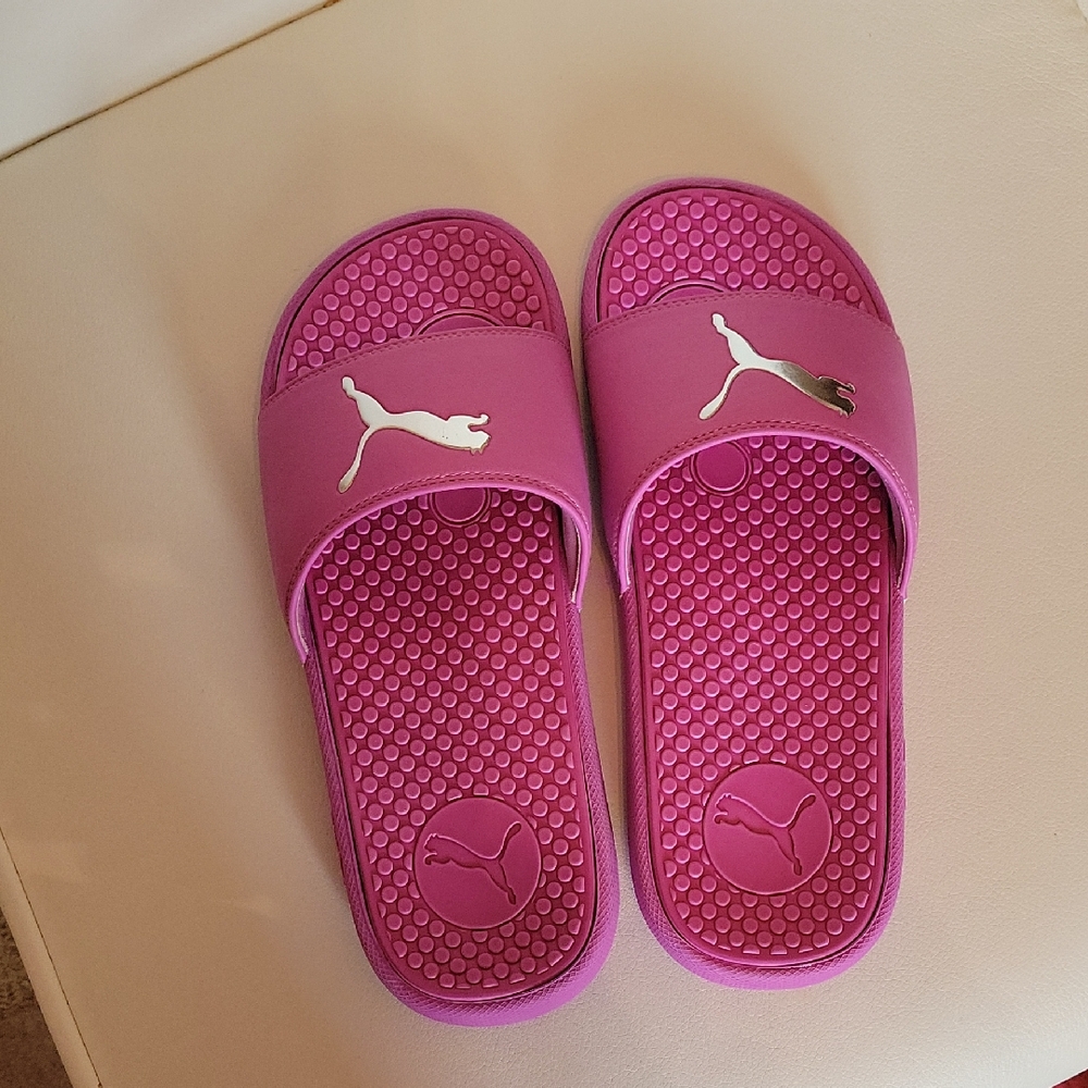 BARBIE Puma Vibrant Pink Slide Sandals (Limited EDITION)